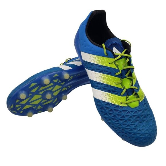 RARE adidas Mens RARE Ace 16.1 FG/AG Soccer Cleats AF5085 Blue Green Size 13 - Picture 1 of 11